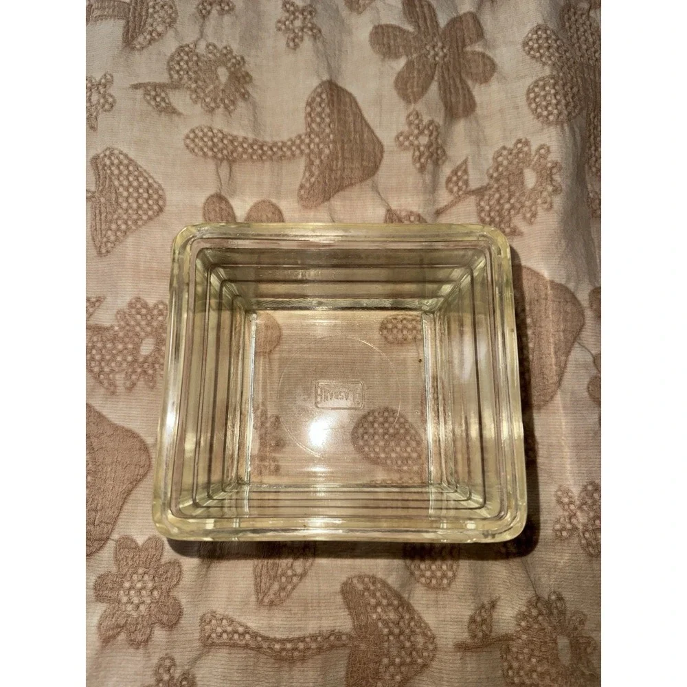 Antique Glasbake (Glassbake) Refrigerator Food Storage Container art deco rare‎